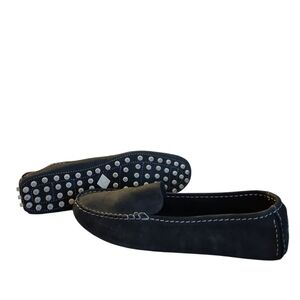 SPERRY PORT DRIVING MOC CHARCOAL BLACK WOMENS SIZE 10 SUEDE